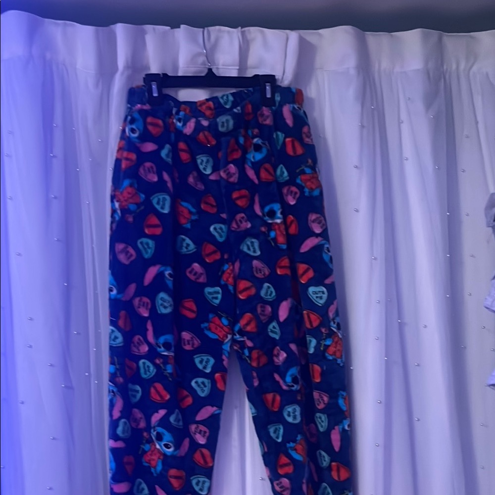 Disney Orange and Blue Patterned Fabric